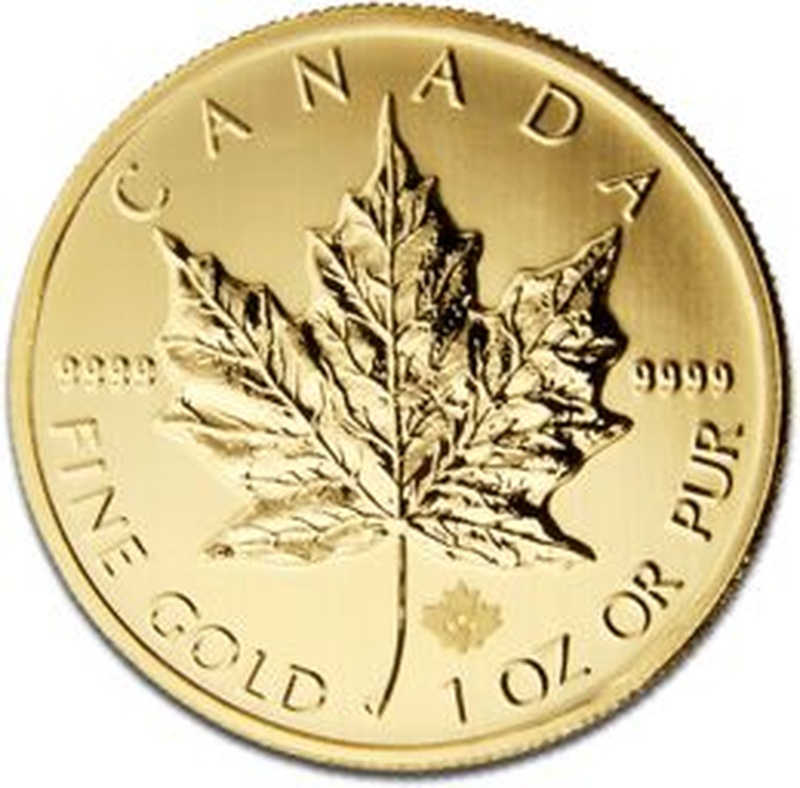 2013 1oz Canadian Maple Gold Coin