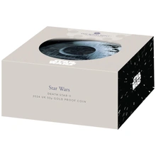 2024 50p Star Wars Death Star Proof Gold Coin Boxed
