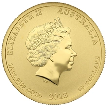 2018 Year of the Dog Gold Coin 1/2oz Perth Mint Australian Lunar Series