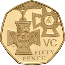 2006 Proof 50p Gold Coin Victoria Cross (2 coin) Boxed