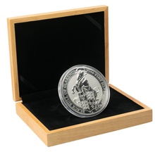 Large Oak Gift Box - 10oz Royal Mint Series Silver Coin