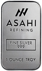 1oz Silver Bar Asahi Minted