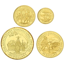1992 Solomon Islands 50th Anniversary Battle of Guadalcanal 4-Coin Gold Proof Set Boxed