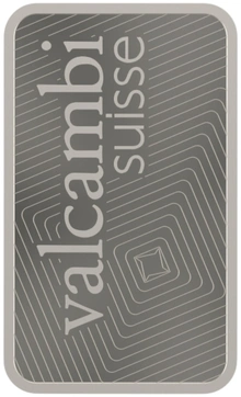 5g Platinum Bar Valcambi Minted