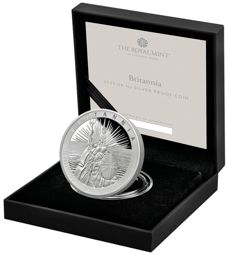 2025 Britannia 1oz Silver Proof Coin Boxed
