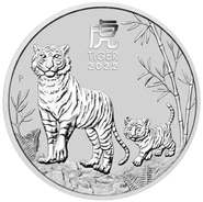2022 1 Kilo Australian Lunar Year of the Tiger Silver Coin