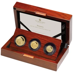 2025 Britannia Three-Coin Gold Proof Set Boxed