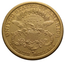 1879 $20 Double Eagle Liberty Head Gold Coin, San Francisco