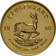 1968 Krugerrand Gold Coin 1oz