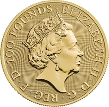 2019 1oz Yale Of Beaufort Gold Coin Queen's Beasts