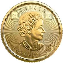 2021 1/10oz Canadian Maple Leaf Gold Coin