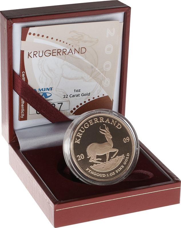 2009 1oz Gold Proof Krugerrand - Boxed with COA