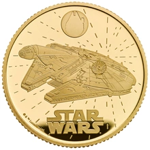 2024 Proof 1/4oz Star Wars Gold Coin Millennium Falcon Boxed