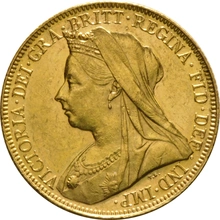1900 Gold Sovereign - Victoria Old Head - M