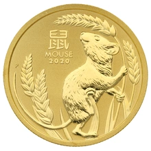 2020 Perth Mint Half Ounce Year of the Mouse Gold Coin