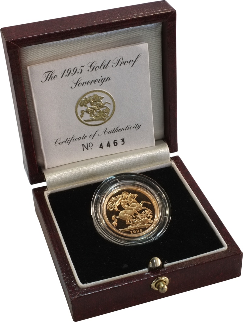 Gold Proof 1995 Sovereign Boxed