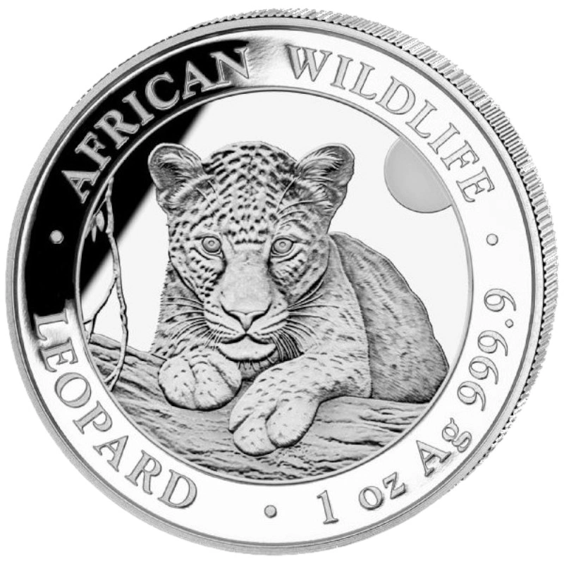 2025 1oz African Wildlife Leopard Silver Coin