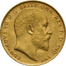 1906 Gold Sovereign - King Edward VII - P