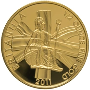2011 Proof 1/2oz Gold Britannia Coin PCGS PR70