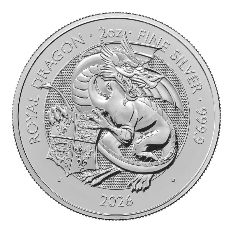 2026 The Royal Dragon Tudor Beast  2oz Silver Coin