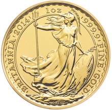 2014 1oz Privy Horse Edge British Britannia Gold Coin