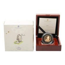 2021 Owl Fifty Pence Proof Gold Coin Boxed