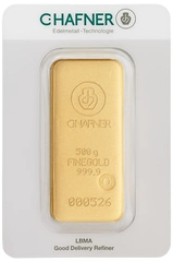 500g Gold Bar C. Hafner Cast