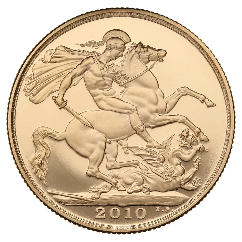 2010 £2 Two Pound Proof Gold Coin (Double Sovereign)