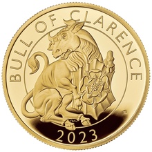 2023 Bull of Clarence - 1oz Tudor Beasts Proof Gold Coin Boxed
