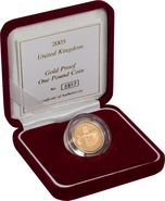 Gold Proof 2005 £1 Menai Straights Bridge