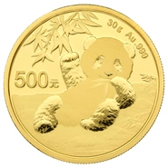 2020 30g Gold Chinese Panda Coin