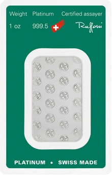1oz Platinum Bar Argor Heraeus