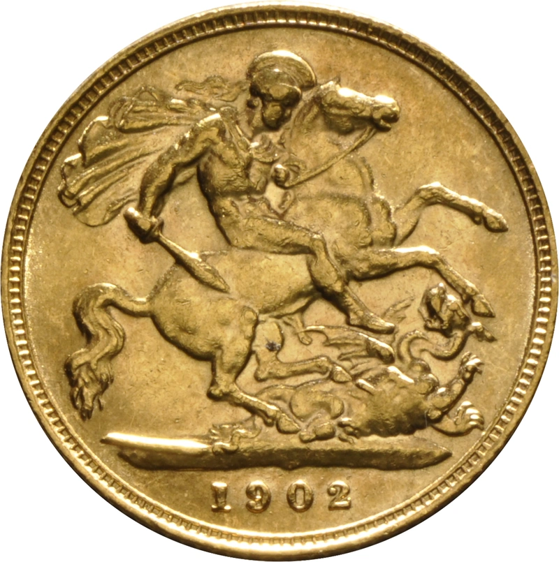 1902 Gold Half Sovereign - King Edward VII - London