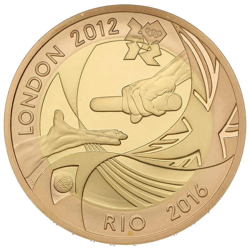 2012 Proof £2 Coin Gold Double Sovereign London Rio Olympic Handover Ceremony