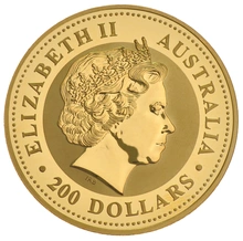2001 2oz Year of the Snake Lunar Gold Coin