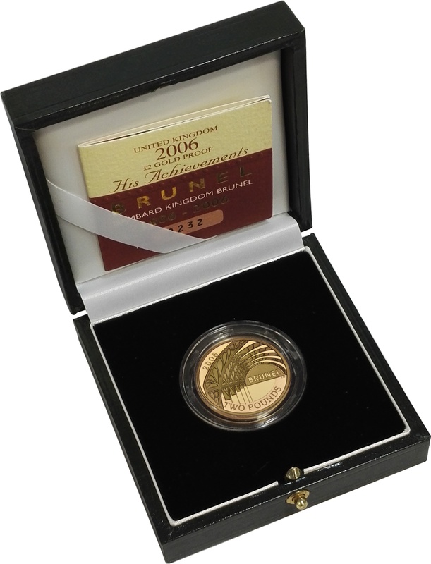 2006 Two Pound Proof Gold Coin: Brunel, Achievements
