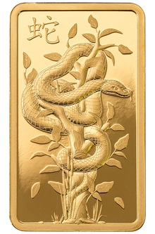 5g Gold Bar 2025 Year of the Snake PAMP