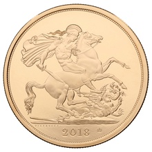 2018 - Gold £5 Brilliant Uncirculated Coin Boxed