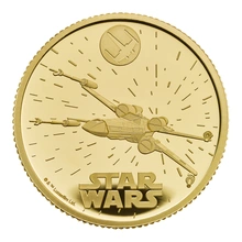 2024 Proof 1/4oz Star Wars Gold Coin X-Wing Boxed