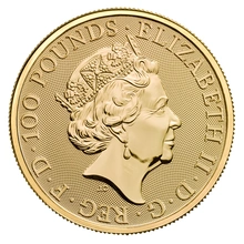 1oz Gold Coin, Unicorn of Scotland - Queen's Beast