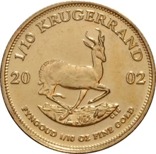 2002 Tenth Ounce Krugerrand