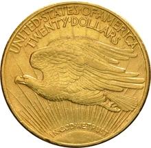 1910 $20 Gold Coin Double Eagle St Gaudens Head San Francisco