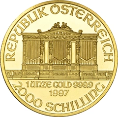 1997 Austrian Gold Philharmonic Coin 1oz