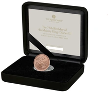 2023 75th Birthday of King Charles Struck on the Day Gold Sovereign Boxed