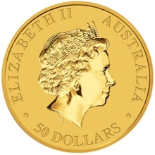 2014 1/2oz Australian Kangaroo Gold Nugget Coin
