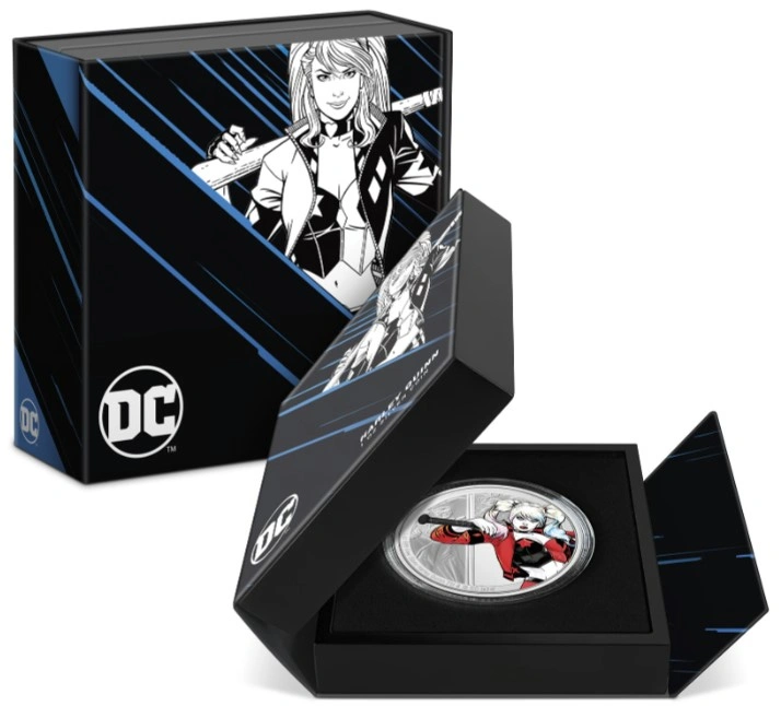 2024 Proof Harley Quinn Silver Coin 1oz Boxed
