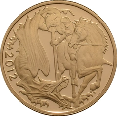 2012 Proof Gold Sovereign Coin Elizabeth II Fourth Head