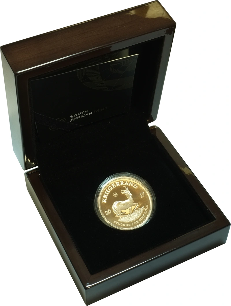 2017 Proof Krugerrand Gold Coin 1oz 50th Anniversary Boxed