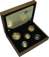 2009 Gold Proof Sovereign Five Coin Set