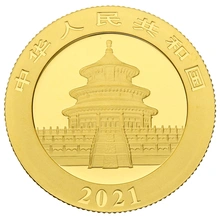 2021 8g Chinese Panda Gold Coin